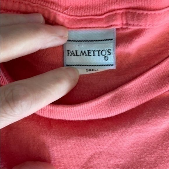 Vintage 1980s palmetto coral cropped tee - Picture 3 of 5
